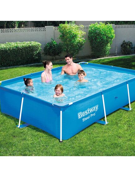 Bestway piscină steel pro, 259 x 170 x 61 cm, cadru din oțel, 56403