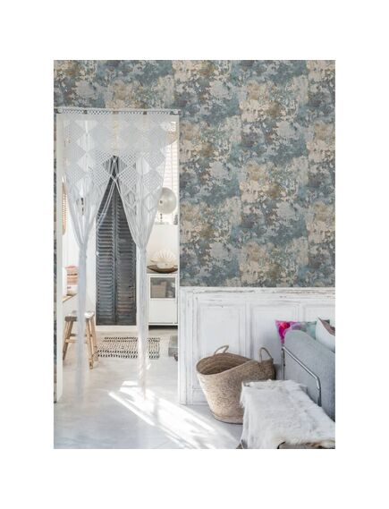 Dutch wallcoverings tapet model beton, gri și verde