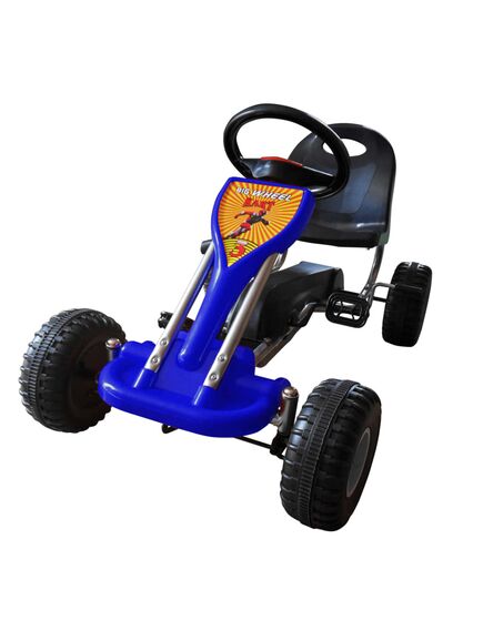 Kart cu pedale go kart, albastru