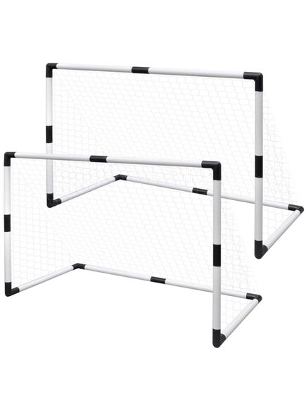 Poartă mini-fotbal pentru copii set 2 buc. 91,5 x 48 x 61 cm