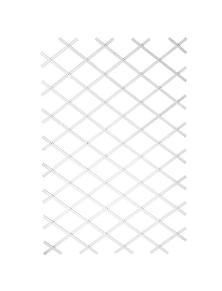 Nature gard de grădină tip trellis, 100 x 200 cm pvc, alb, 6040703