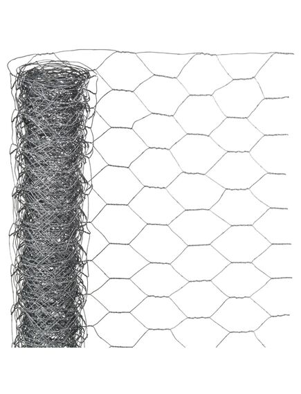 Nature plasă din sârmă, 1 x 10 m, oțel galvanizat, 40 mm, hexagonal