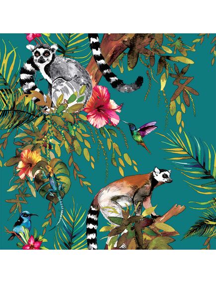 Dutch wallcoverings tapet model lemur, verde, 12402