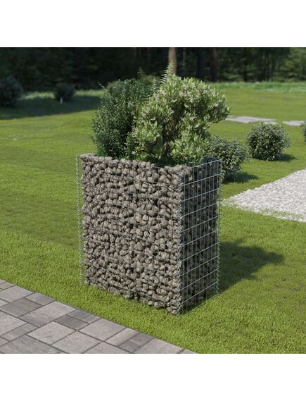 Strat înălțat gabion, 90x50x100 cm, oțel galvanizat