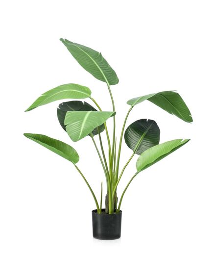 Emerald arbore artificial strelitzia, 120 cm, în ghiveci, verde