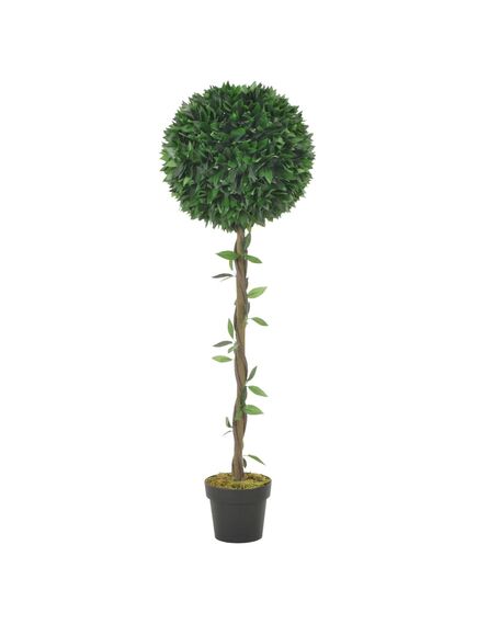 Plantă artificială dafin cu ghiveci, verde, 130 cm