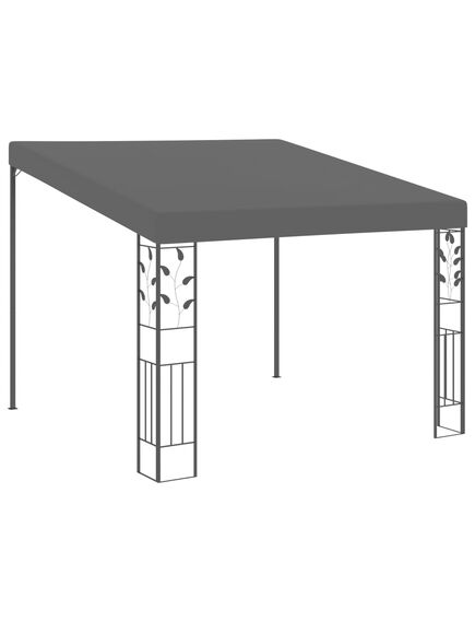 Pavilion de perete, antracit, 3 x 3 x 2,5 m