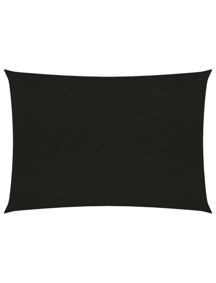 Pânză parasolar, negru, 2,5x4 m, hdpe, 160 g/m²