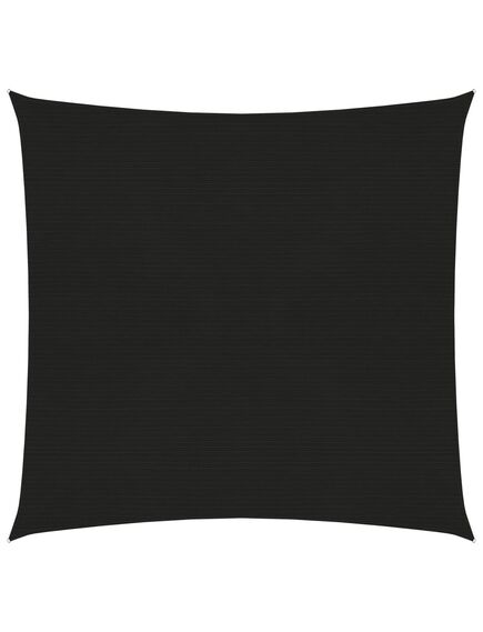 Pânză parasolar, negru, 3,6 x 3,6 m, hdpe, 160 g/m²