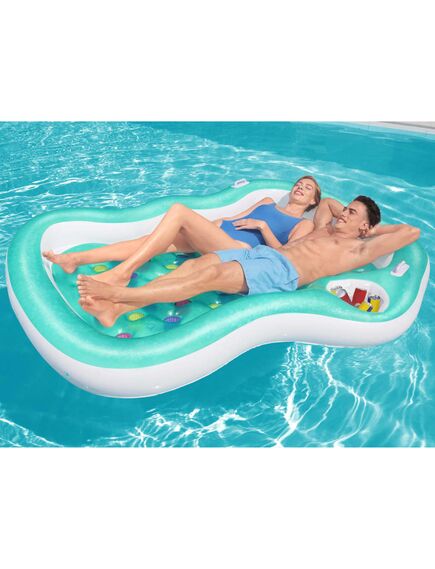 Bestway saltea piscină double designer lounge, 224x174 cm