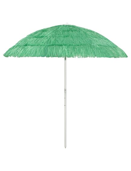 Umbrelă de plajă hawaii, verde, 240 cm