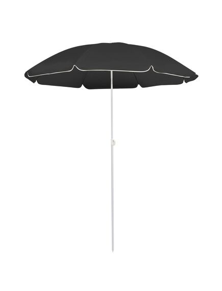 Umbrelă de soare exterior, stâlp din oțel, antracit, 180 cm