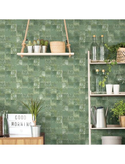 Noordwand tapet „evergreen tiles”, verde