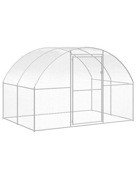 Volieră de păsări pentru exterior, 3x2x2 m, oțel galvanizat