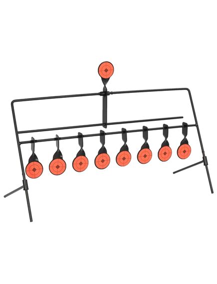 Țintă de tir sportiv rotativă cu auto-resetare, 8 + 1 ținte