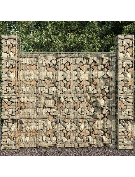 Perete gabion cu capac, 600 x 50 x 200 cm, oțel galvanizat