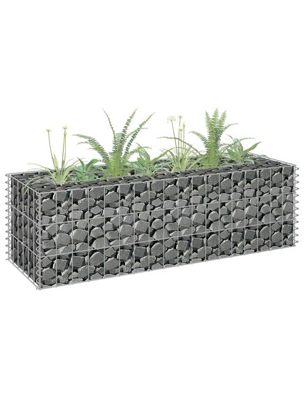 Strat înălțat gabion, 90 x 30 x 30 cm, oțel galvanizat