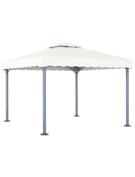 Pavilion, crem, 300 x 300 cm, aluminiu