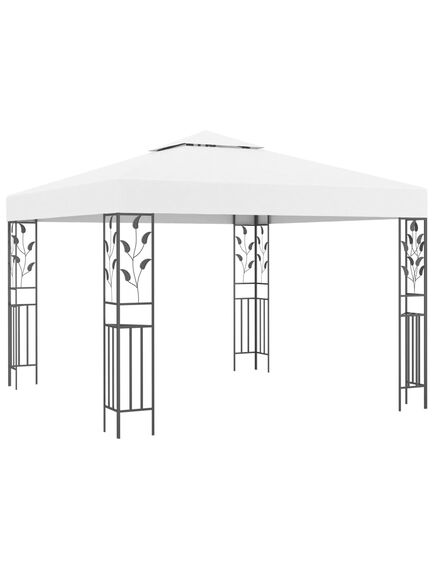 Pavilion de grădină, alb, 3 x 3 m, 180 g/m²