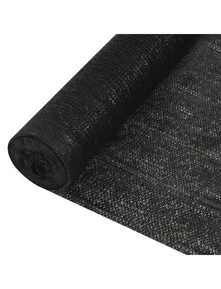 Plasă protecție intimitate, negru, 3,6x10 m, hdpe, 150 g/m²