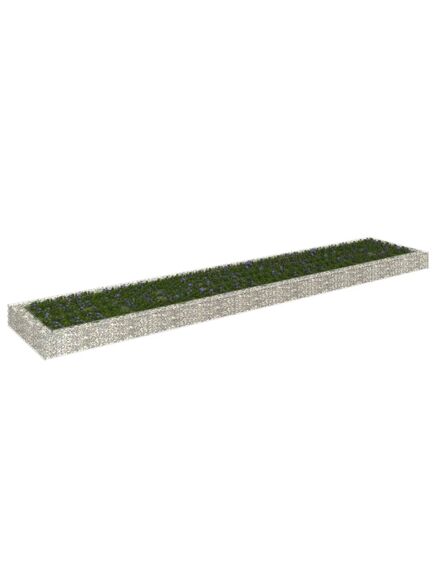 Strat înălțat de gabion, 500x100x20 cm, oțel galvanizat