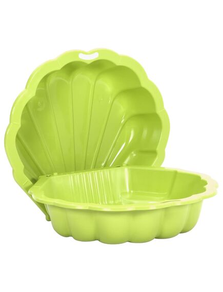 Gropi de nisip, 2 buc., verde, 77x87x21 cm, plastic