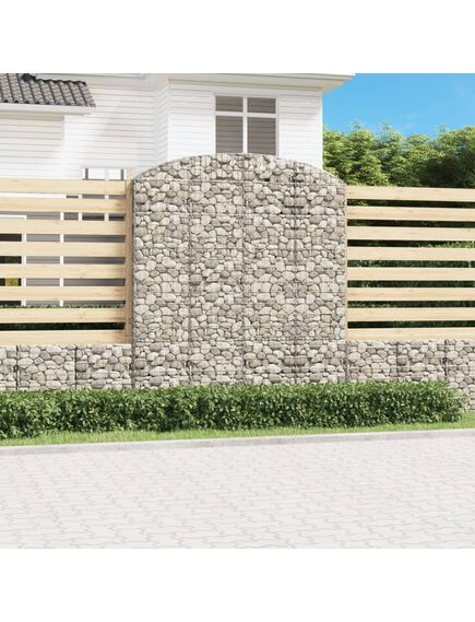 Coș gabion arcuit, 200x30x220/240, fier galvanizat