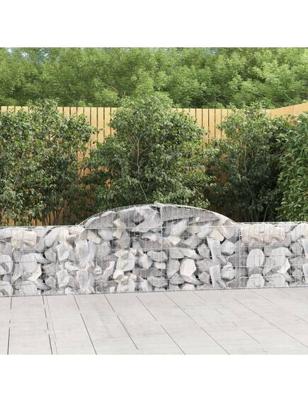 Coș gabion arcuit, 300x30x60/80 cm, fier galvanizat