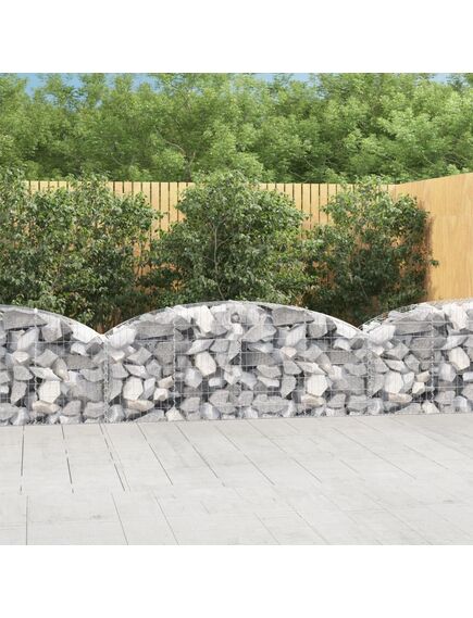 Coș gabion arcuit 200x50x60/80 cm fier galvanizat