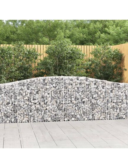 Coș gabion arcuit 400x30x80/100 cm fier galvanizat