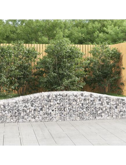 Coș gabion arcuit 400x50x40/60 cm fier galvanizat