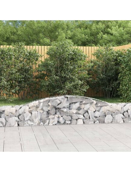 Coș gabion arcuit 400x30x40/60 cm fier galvanizat