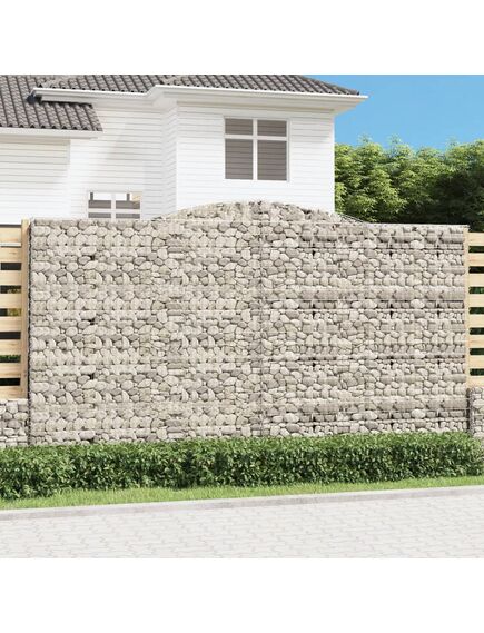 Coș gabion arcuit 400x50x220/240 cm fier galvanizat