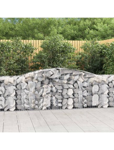 Coș gabion arcuit 400x50x80/100 cm fier galvanizat