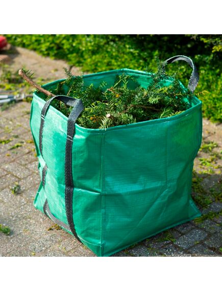 Nature sac de deșeuri pentru grădină, verde, 325 l, pătrat, 6072401