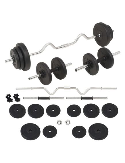 Set de haltere și gantere, 30 kg