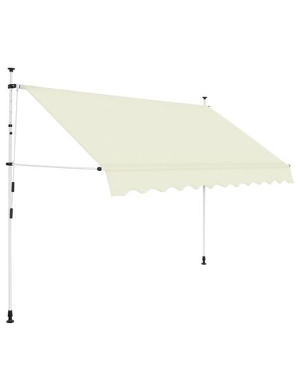 Copertină retractabilă manual, crem, 300 cm