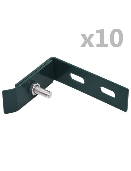 Conector de colț de perete, 10 seturi, verde