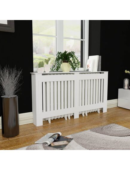 Mască de calorifer, dulap radiator, alb, 152 cm, mdf