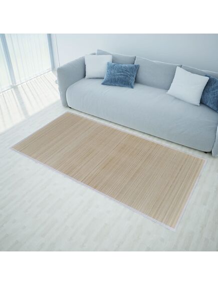 Covoare de bambus natural, 4 buc., 120x180 cm, dreptunghiulare