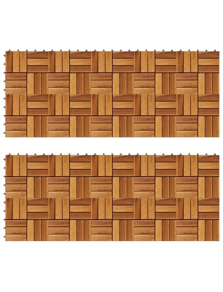 Set dale din lemn de acacia, 30 x 30 cm, 20 buc.