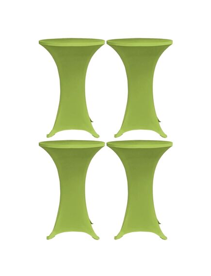 Husă elastică pentru masă, 4 buc., verde, 60 cm