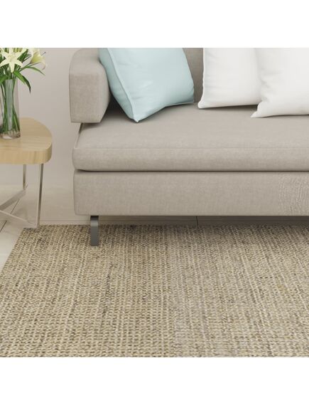 Covor din sisal pentru stâlp de zgâriat, gri taupe, 66x250 cm