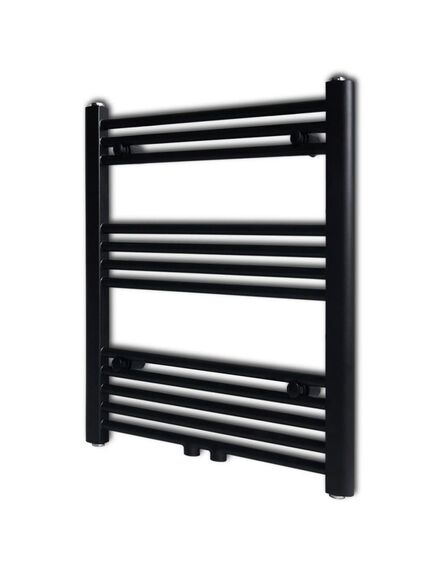 Radiator port-prosop încălzire centrală baie drept negru 600 x 764 mm