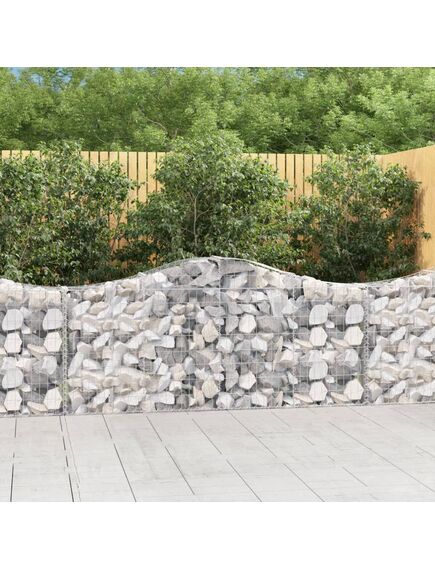 Coșuri gabion arcuite 20 buc, 200x30x80/100 cm, fier galvanizat