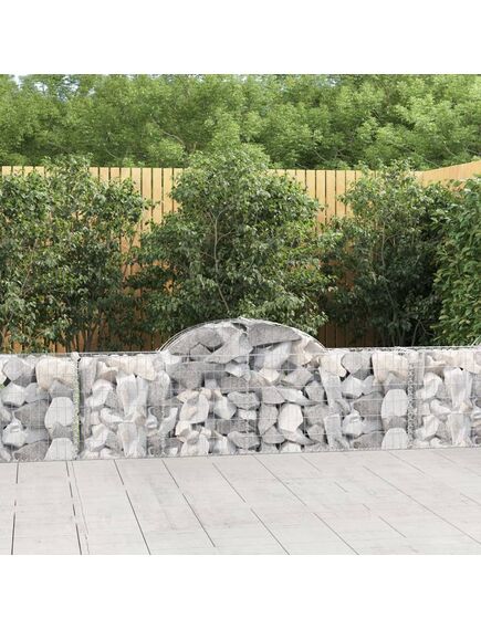 Coșuri gabion arcuite 5 buc, 200x30x60/80 cm, fier galvanizat