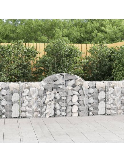 Coșuri gabion arcuite 5 buc, 200x30x80/100cm, fier galvanizat