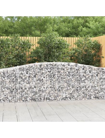 Coșuri gabion arcuite 8 buc, 400x50x80/100 cm, fier galvanizat