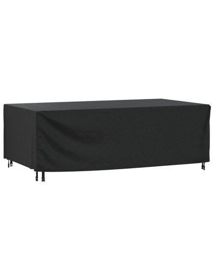 Husă mobilier de grădină negru 229x113x73 cm impermeabil 420d