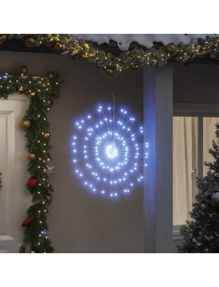 Lumini stelare de crăciun 140 led-uri, 4 buc., alb rece, 17 cm